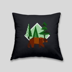 Coussin Ours Brun Design | Ambiance Zen & Confort